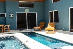 Poolside at your Costa Rica vacation rentals property Casa Carlayna in Guanacaste, Costa Rica.
